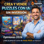 Crea y Vende Puzzles con IA sin inversión opiniones 2026 curso de Andy Molic en Hotmart